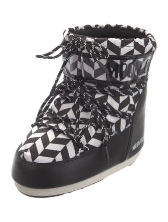 Moon Boot Mesh Printed Lace-Up Boots