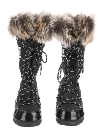 Moon Boot Nylon Printed Lace-Up Boots