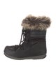 Moon Boot Nylon Faux Fur Trim Boots