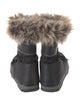 Moon Boot Nylon Faux Fur Trim Boots