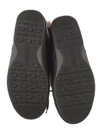 Moon Boot Nylon Faux Fur Trim Boots