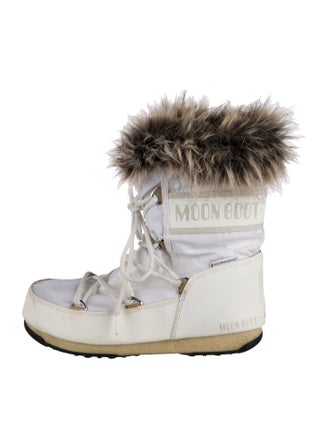 Moon Boot Canvas Lace-Up Boots