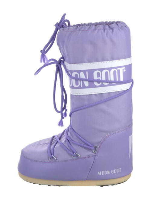 Moon Boot Nylon Graphic Print Lace-Up Boots