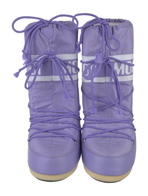Moon Boot Nylon Graphic Print Lace-Up Boots