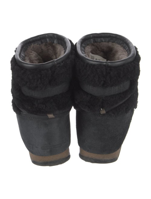 Moon Boot Fur Trim Lace-Up Boots