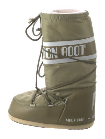 Moon Boot Nylon Graphic Print Lace-Up Boots