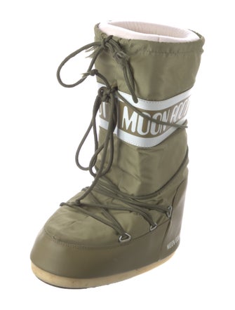 Moon Boot Nylon Graphic Print Lace-Up Boots