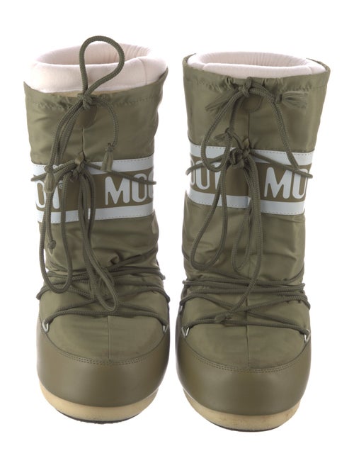 Moon Boot Nylon Graphic Print Lace-Up Boots