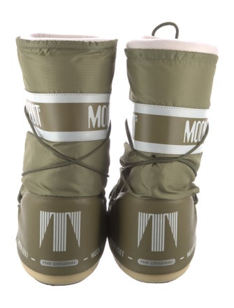 Moon Boot Nylon Graphic Print Lace-Up Boots
