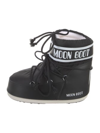 Moon Boot Leather Printed Lace-Up Boots