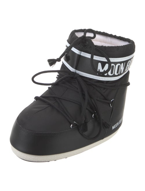 Moon Boot Leather Printed Lace-Up Boots