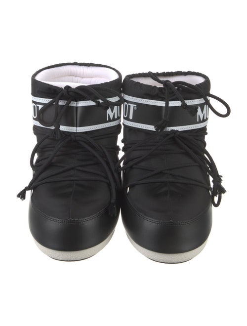 Moon Boot Leather Printed Lace-Up Boots