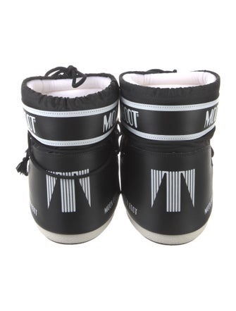 Moon Boot Leather Printed Lace-Up Boots