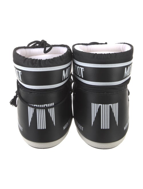 Moon Boot Leather Printed Lace-Up Boots