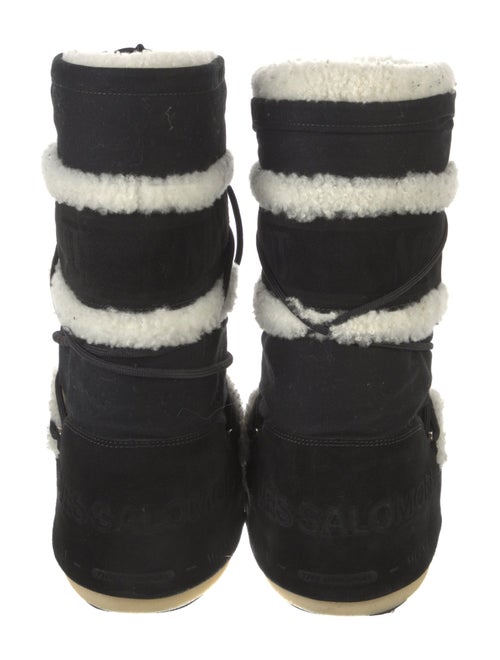 Moon Boot Suede Printed Lace-Up Boots