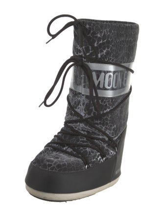 Moon Boot Nylon Printed Lace-Up Boots