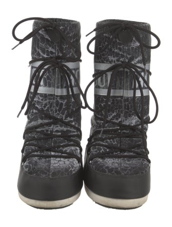 Moon Boot Nylon Printed Lace-Up Boots