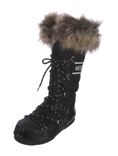 Moon Boot Nylon Graphic Print Lace-Up Boots