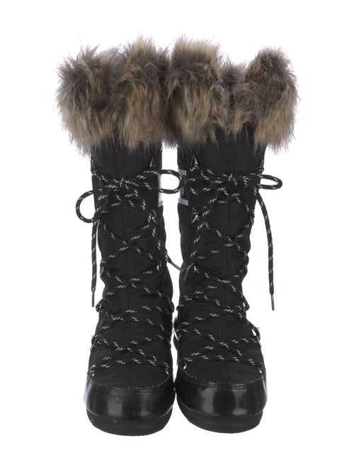 Moon Boot Nylon Graphic Print Lace-Up Boots