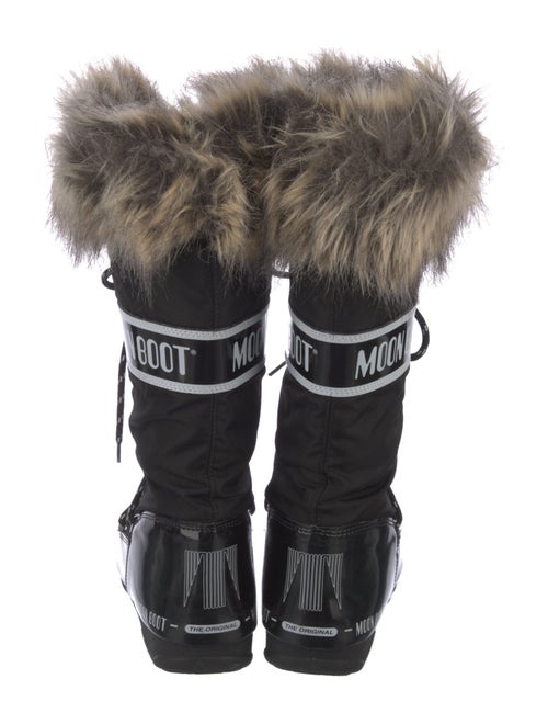 Moon Boot Nylon Graphic Print Lace-Up Boots