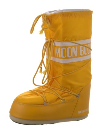 Moon Boot Nylon Graphic Print Lace-Up Boots