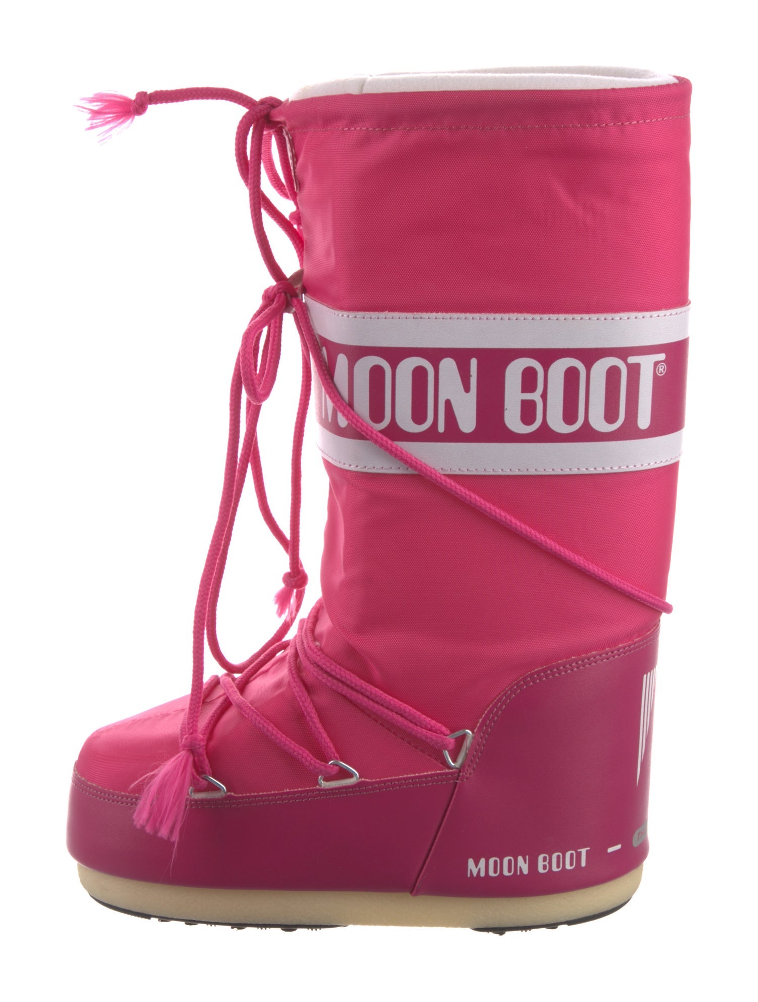 Moon Boot Nylon Graphic Print Lace-Up Boots