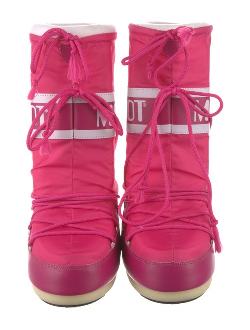 Moon Boot Nylon Graphic Print Lace-Up Boots