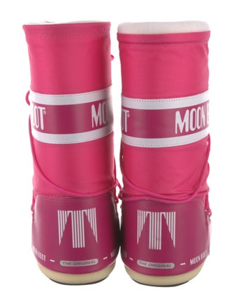 Moon Boot Nylon Graphic Print Lace-Up Boots