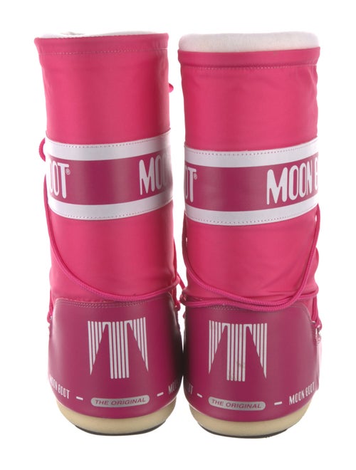 Moon Boot Nylon Graphic Print Lace-Up Boots