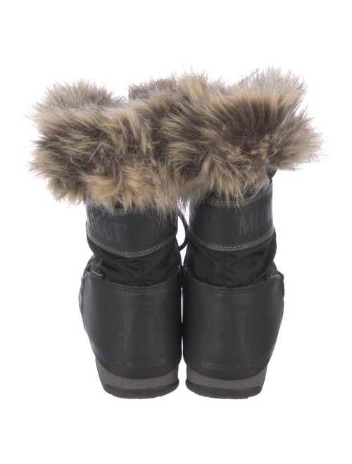 Moon Boot Nylon Faux Fur Trim Lace-Up Boots
