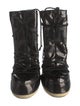 Moon Boot Patent Leather Lace-Up Boots
