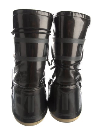 Moon Boot Patent Leather Lace-Up Boots
