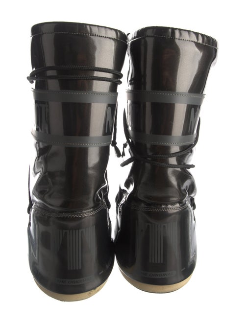 Moon Boot Patent Leather Lace-Up Boots