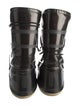 Moon Boot Patent Leather Lace-Up Boots