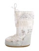 Moon Boot Bow Accents Lace-Up Boots