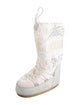 Moon Boot Bow Accents Lace-Up Boots
