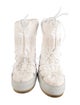 Moon Boot Bow Accents Lace-Up Boots