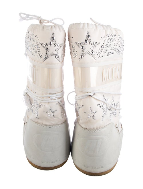 Moon Boot Bow Accents Lace-Up Boots
