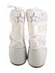 Moon Boot Bow Accents Lace-Up Boots