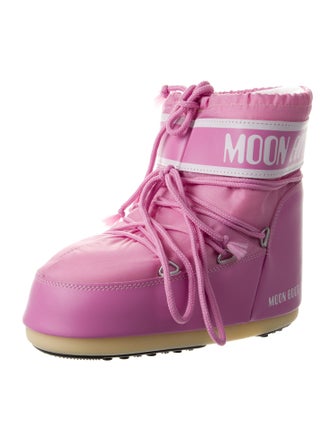 Moon Boot Leather Printed Rain Boots