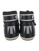 Moon Boot Nylon Leather Trim Embellishment Lace-Up Boots