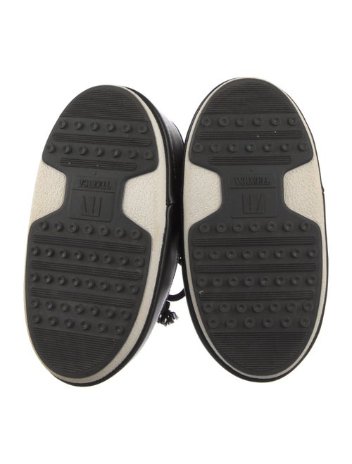 Moon Boot Nylon Leather Trim Embellishment Lace-Up Boots