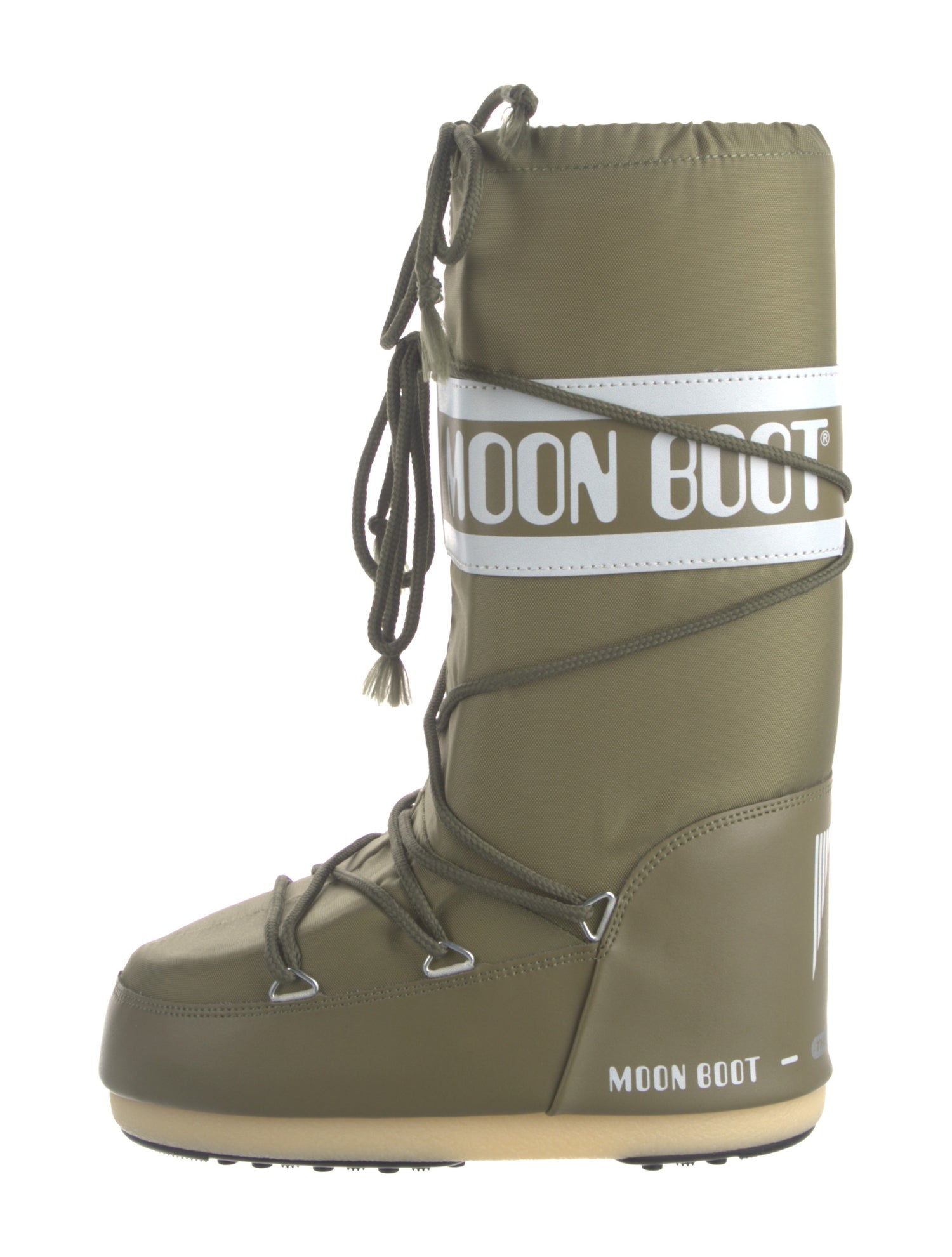 Moon Boot Nylon Graphic Print Lace-Up Boots