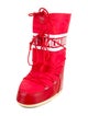 Moon Boot Nylon Graphic Print Lace-Up Boots
