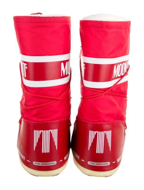 Moon Boot Nylon Graphic Print Lace-Up Boots