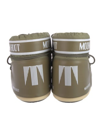 Moon Boot Nylon Graphic Print Lace-Up Boots