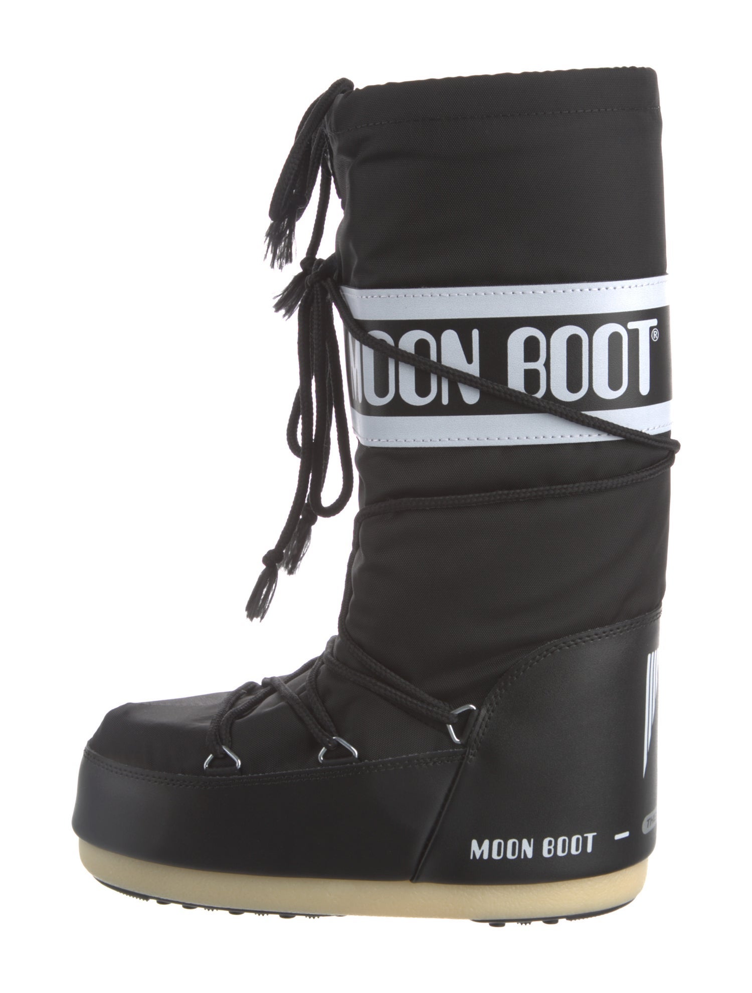 Moon Boot Nylon Printed Lace-Up Boots w/ Tags