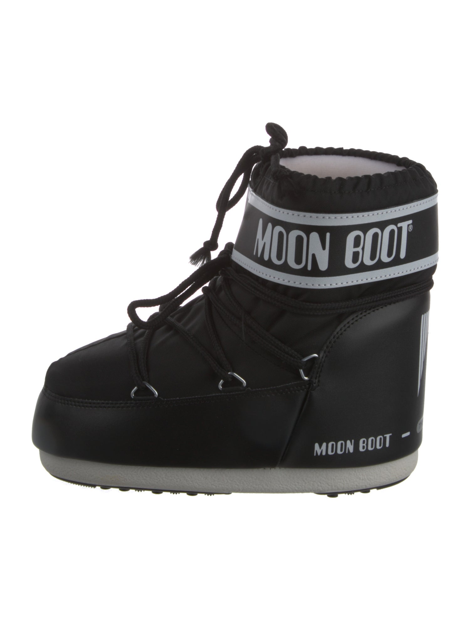 Moon Boot Nylon Graphic Print Lace-Up Boots w/ Tags