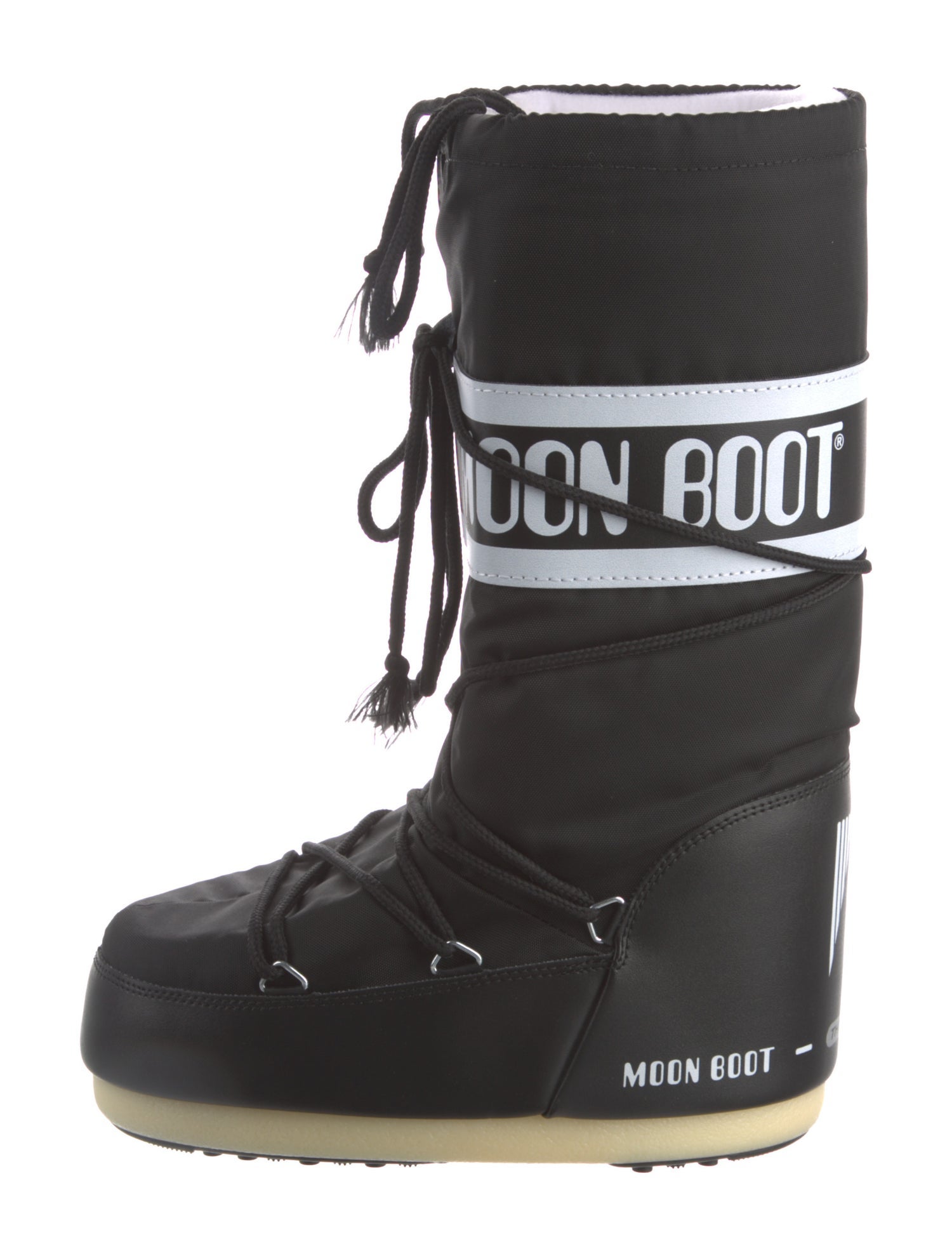 Moon Boot Nylon Printed Lace-Up Boots w/ Tags