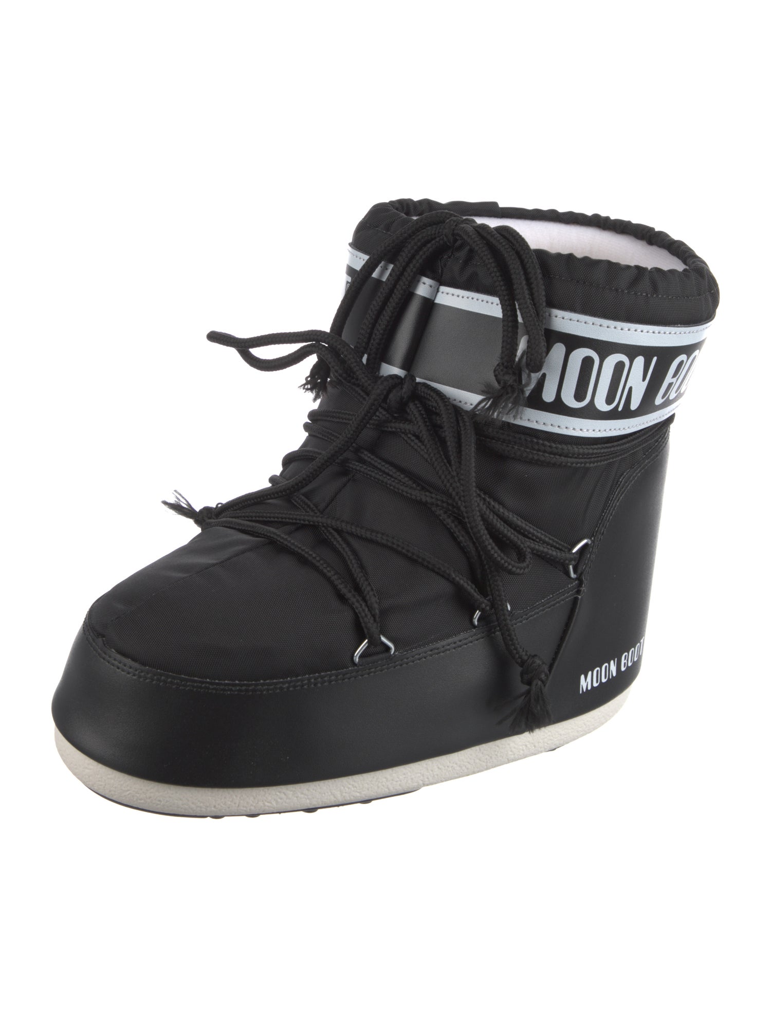 Moon Boot Nylon Graphic Print Lace-Up Boots